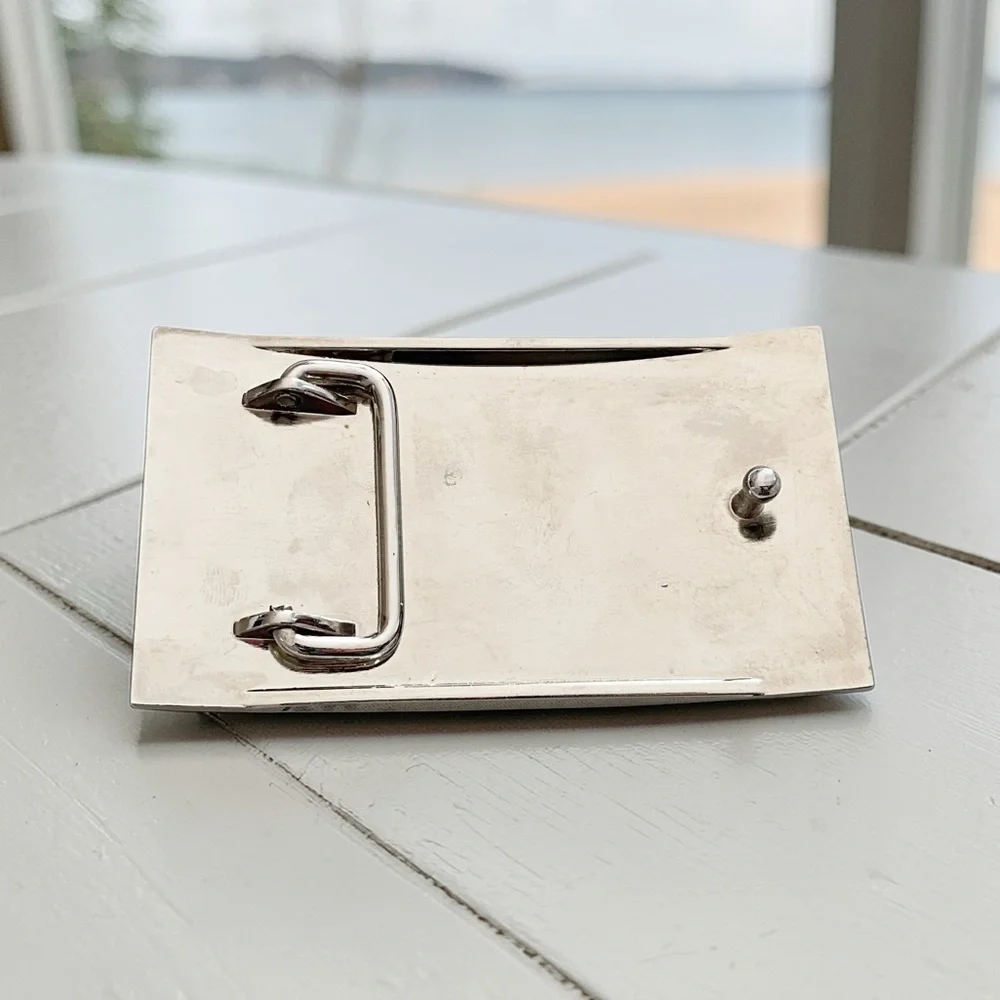 United States Flag Enamel Belt Buckle Unbranded